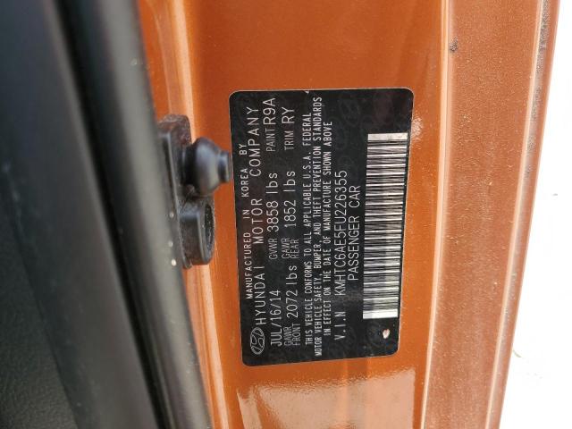 2015 HYUNDAI VELOSTER T KMHTC6AE5FU226355