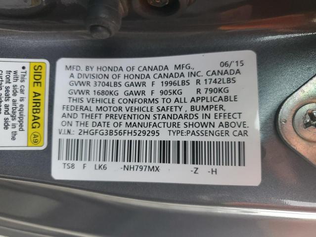 2015 HONDA CIVIC LX 2HGFG3B56FH529295