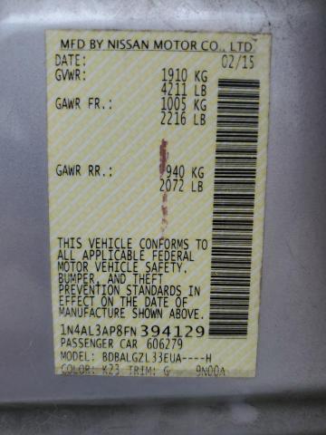 2015 NISSAN ALTIMA 2.5 - 1N4AL3AP8FN394129