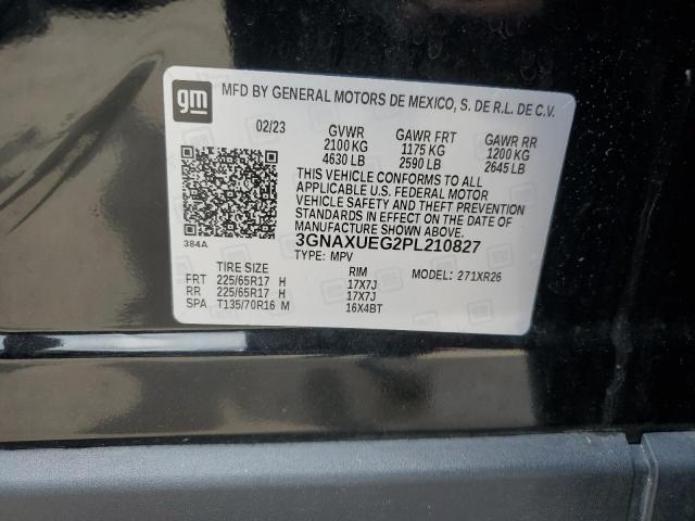 2023 CHEVROLET EQUINOX LT 3GNAXUEG2PL210827