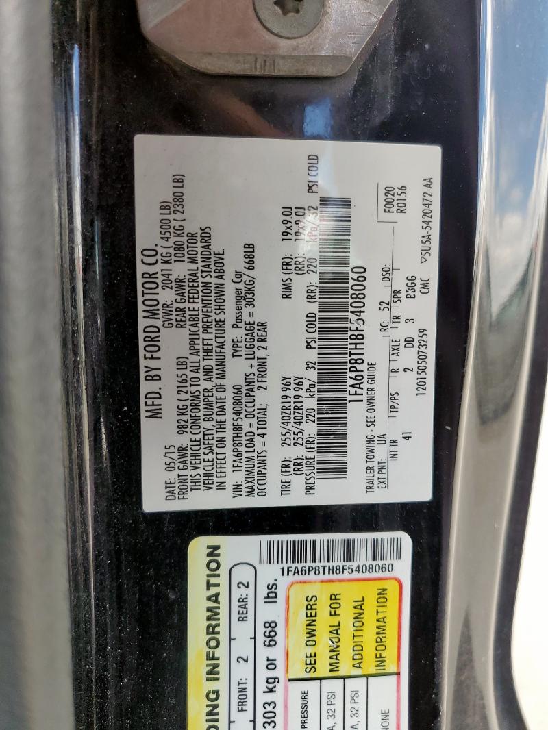 2015 FORD MUSTANG - 1FA6P8TH8F5408060