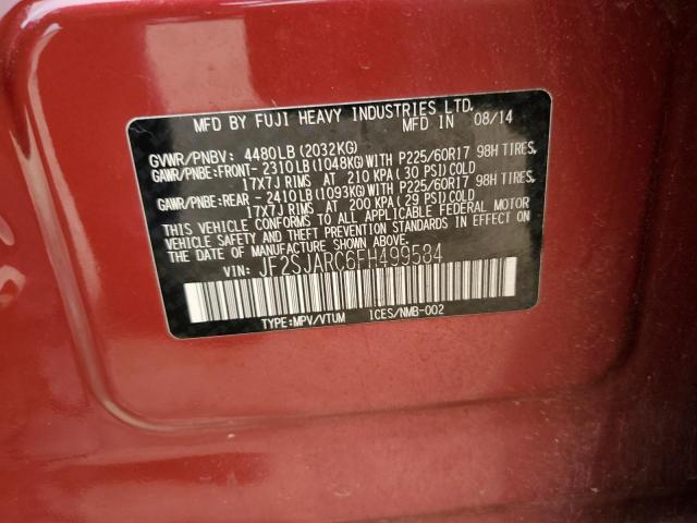2015 SUBARU FORESTER 2 - JF2SJARC6FH499584