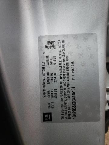 2016 BUICK VERANO CON - 1G4PR5SK0G4145151