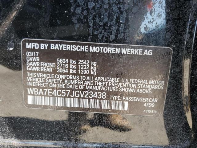 2018 BMW 740 XI WBA7E4C57JGV23438