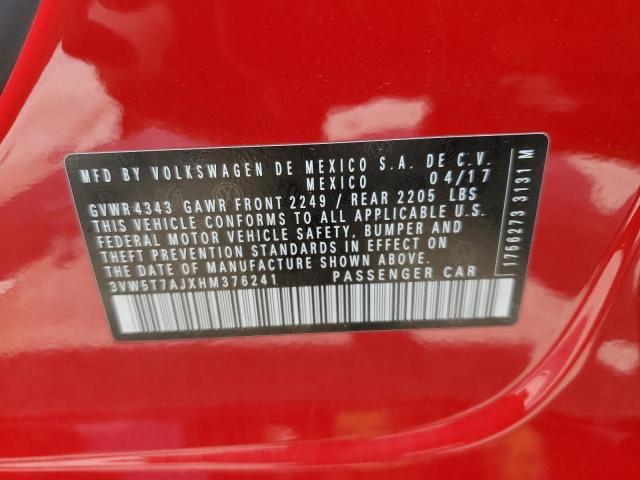 2017 VOLKSWAGEN JETTA GLI 3VW5T7AJXHM376241