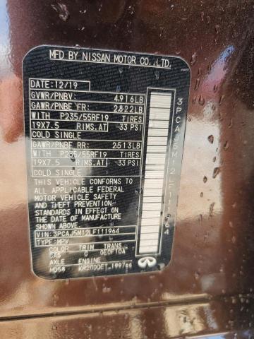 2020 INFINITI QX50 PURE 3PCAJ5M12LF111964