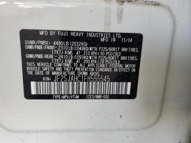 2015 SUBARU FORESTER 2 - JF2SJAHC1FH555545