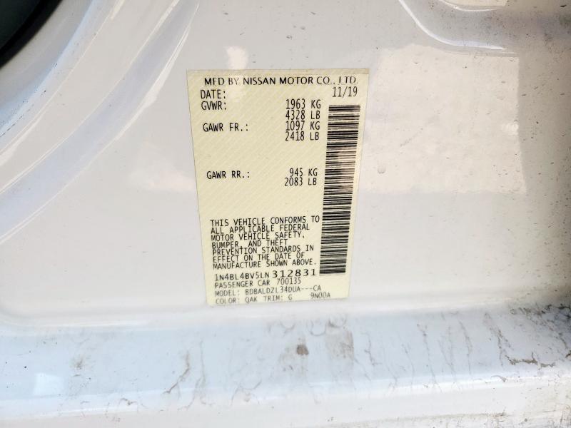 2020 NISSAN ALTIMA S - 1N4BL4BV5LN312831