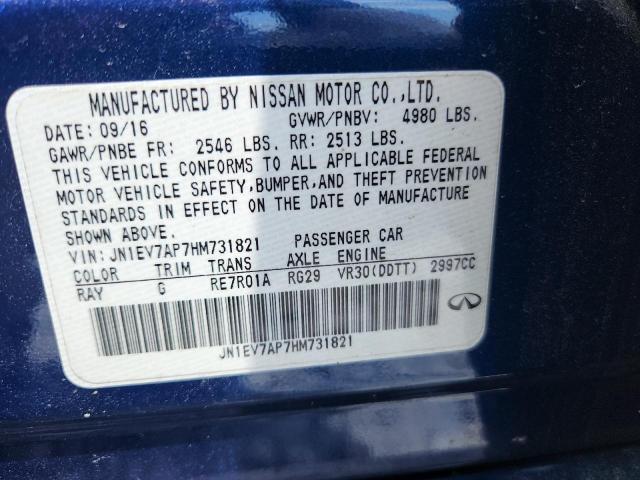 2017 INFINITI Q50 PREMIUM JN1EV7AP7HM731821