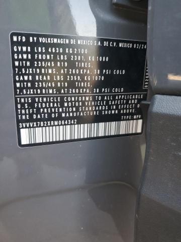 2024 VOLKSWAGEN TAOS SE 3VVVX7B2XRM064342