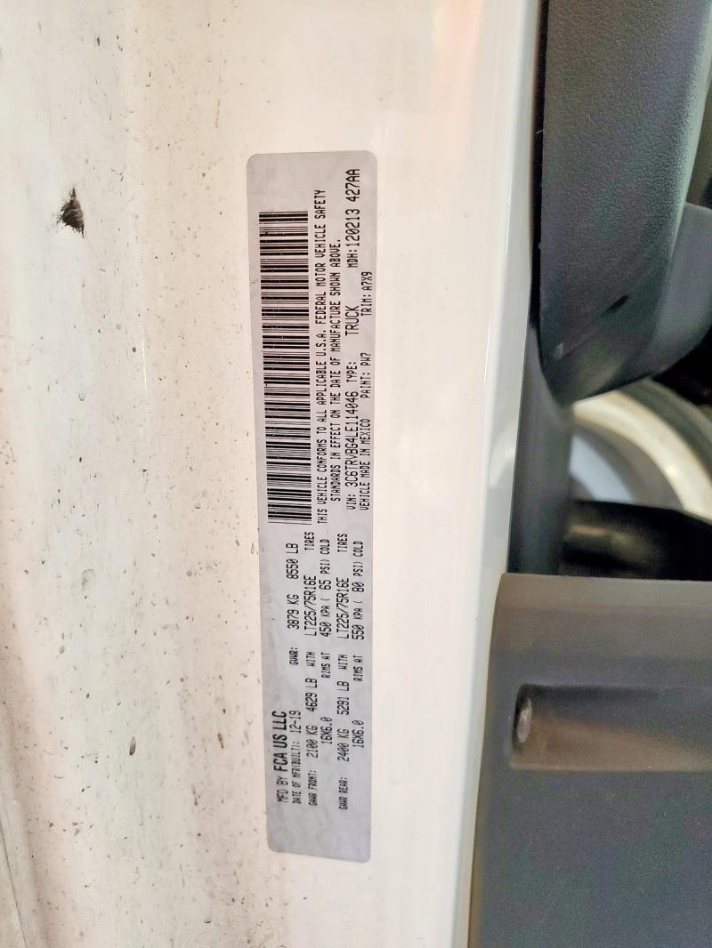 2020 RAM PROMASTER - 3C6TRVBG4LE114046