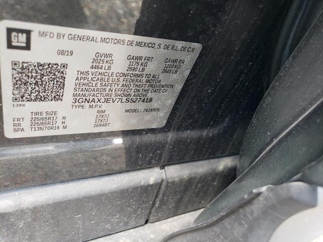 2020 CHEVROLET EQUINOX LT - 3GNAXJEV7LS527418