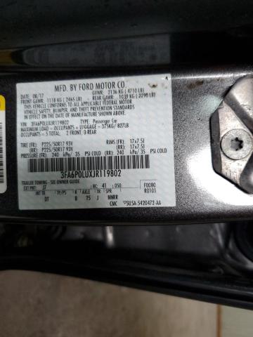 2018 FORD FUSION SE - 3FA6P0LUXJR119802