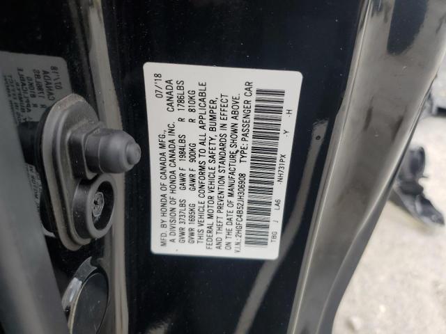 2018 HONDA CIVIC LX - 2HGFC4B52JH306908