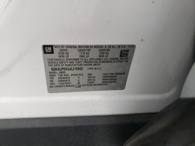 2018 GMC TERRAIN SL 3GKALPEX3JL216802