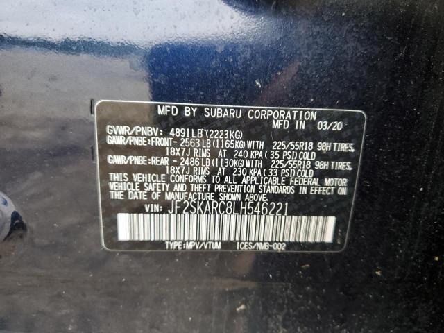 2020 SUBARU FORESTER S JF2SKARC8LH546221