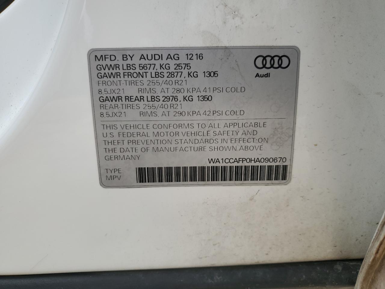 AUDI SQ5 PREMIUM PLUS