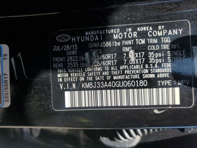 2016 HYUNDAI TUCSON LIM - KM8J33A40GU060180
