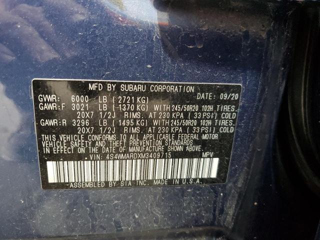 2021 SUBARU ASCENT TOU 4S4WMARDXM3409715