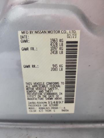 2023 NISSAN ALTIMA SV - 1N4BL4DVXPN354897