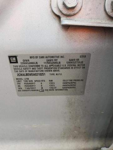 2010 CHEVROLET EQUINOX LS - 2CNALBEW5A6218251