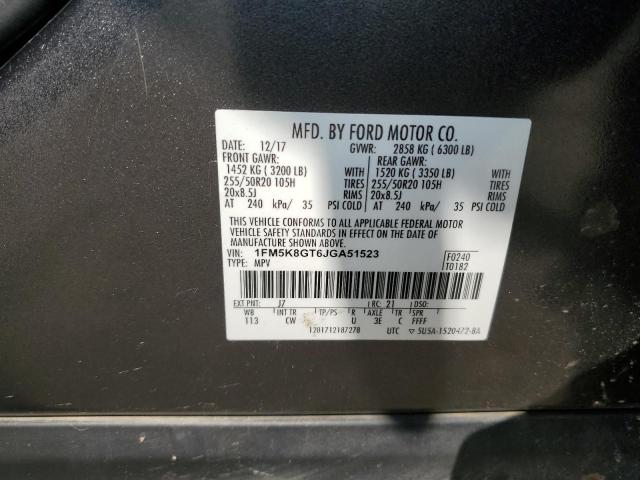 2018 FORD EXPLORER S - 1FM5K8GT6JGA51523