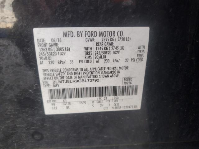 2016 LINCOLN MKX RESERV 2LMTJ8LR9GBL73792