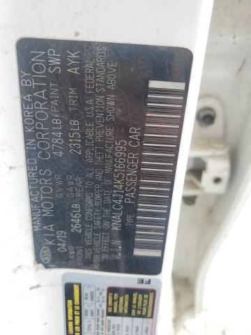 2019 KIA CADENZA LU KNALC4J14K5166995