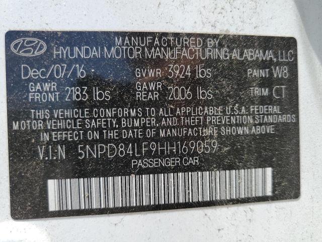2017 HYUNDAI ELANTRA SE - 5NPD84LF9HH169059
