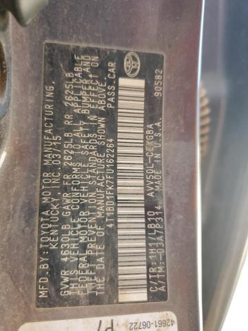 2015 TOYOTA CAMRY HYBR 4T1BD1FK7FU162264