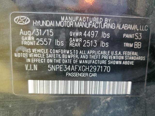 2016 HYUNDAI SONATA SPO 5NPE34AFXGH297170