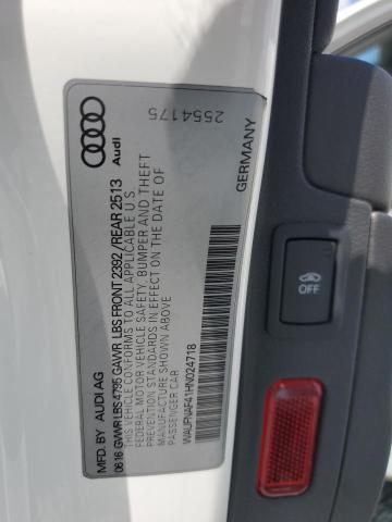 2017 AUDI A4 PRESTIG WAUFNAF41HN024718