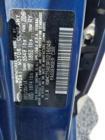 2015 HYUNDAI ACCENT GS KMHCT5AE9FU216048