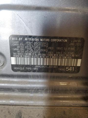 2020 MITSUBISHI OUTLANDER JA4AD3A31LJ001461