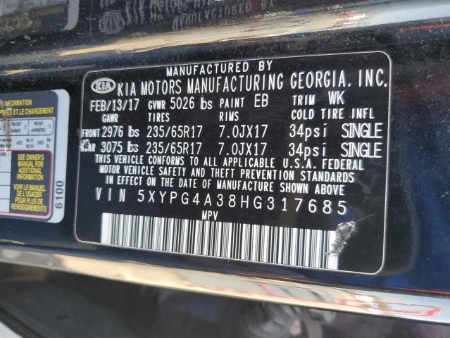 2017 KIA SORENTO LX - 5XYPG4A38HG317685