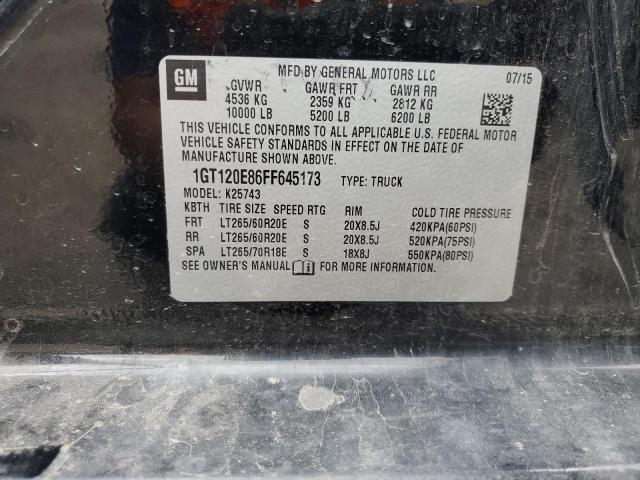 2015 GMC SIERRA K25 1GT120E86FF645173