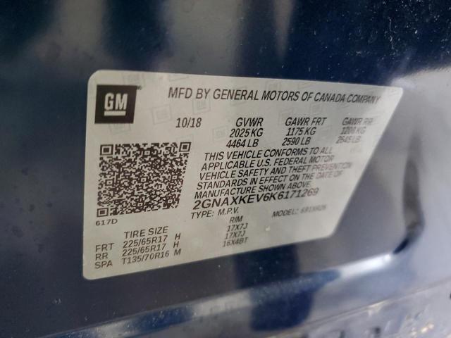 2019 CHEVROLET EQUINOX LT - 2GNAXKEV6K6171269