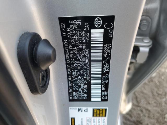 2022 TOYOTA COROLLA SE - JTDS4MCE8N3504359