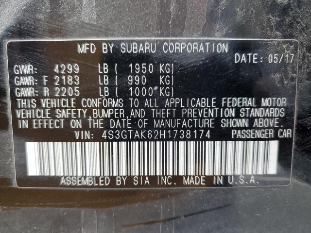2017 SUBARU IMPREZA SP 4S3GTAK62H1738174