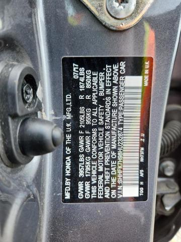 2017 HONDA CIVIC SPORT TOURING SHHFK7H98HU232874