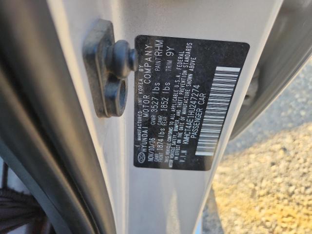 2017 HYUNDAI ACCENT SE KMHCT4AE1HU247274