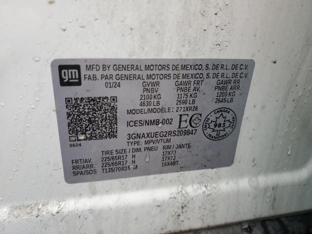 2024 CHEVROLET EQUINOX LT - 3GNAXUEG2RS209847