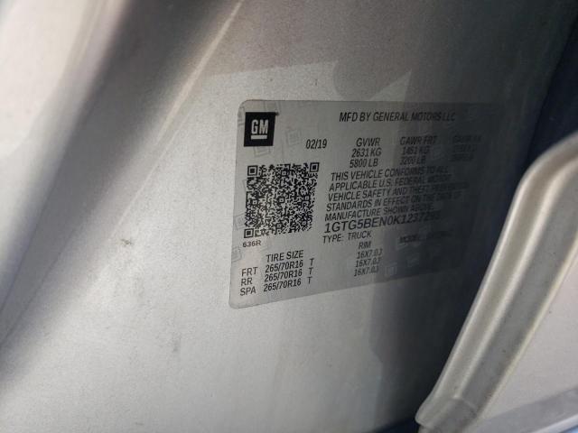 2019 GMC CANYON 1GTG5BEN0K1237293