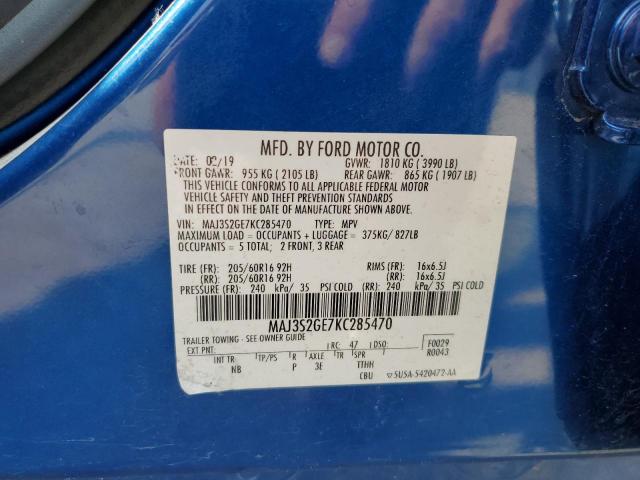 2019 FORD ECOSPORT S - MAJ3S2GE7KC285470