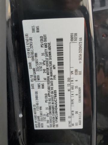 2018 FORD ESCAPE SEL 1FMCU9HD4JUC78855