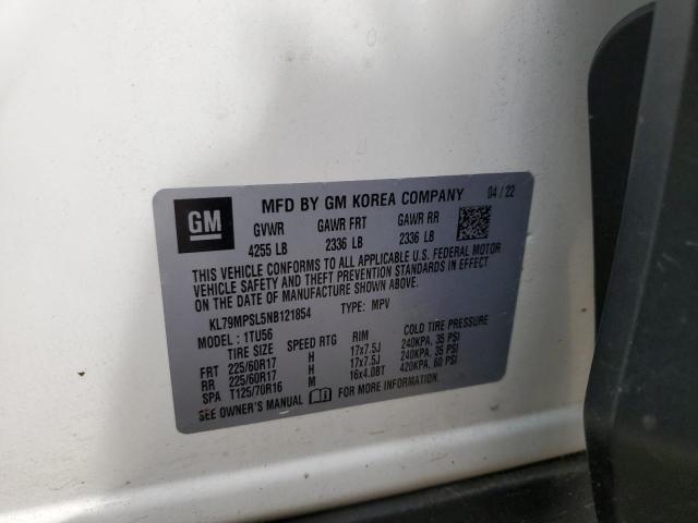 2022 CHEVROLET TRAILBLAZE KL79MPSL5NB121854