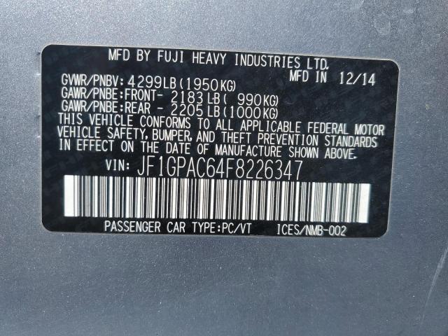 2015 SUBARU IMPREZA PR JF1GPAC64F8226347