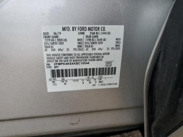 2019 FORD EDGE TITAN - 2FMPK4K9XKBC16544
