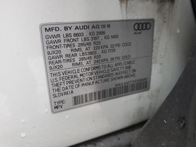 2017 AUDI Q7 PREMIUM #3277191921