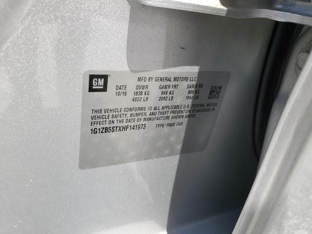 2017 CHEVROLET MALIBU LS 1G1ZB5STXHF141973